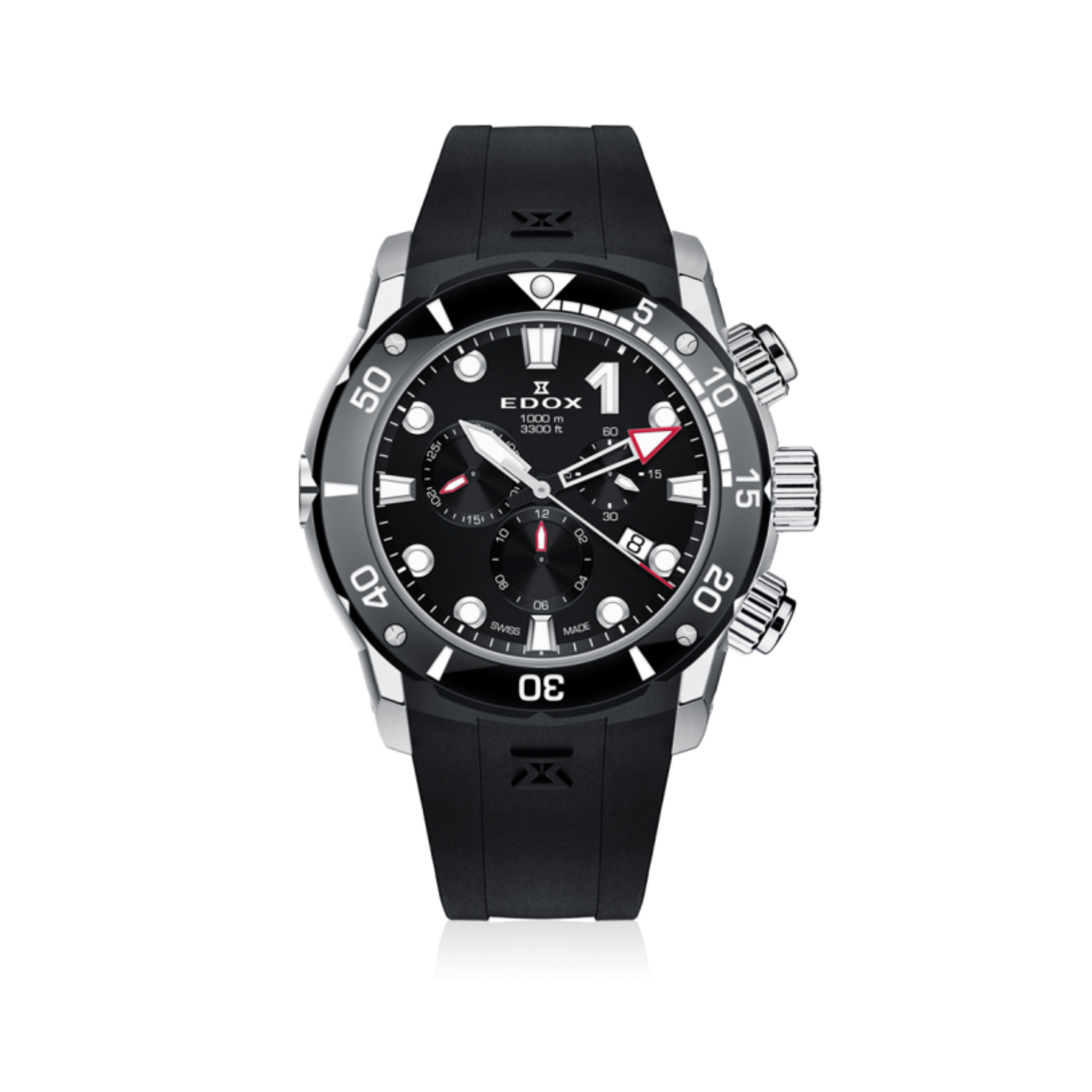 Relógio Edox CO-1 Chronograph Ø 45 mm | Quartzo 10242-TIN-NIN
