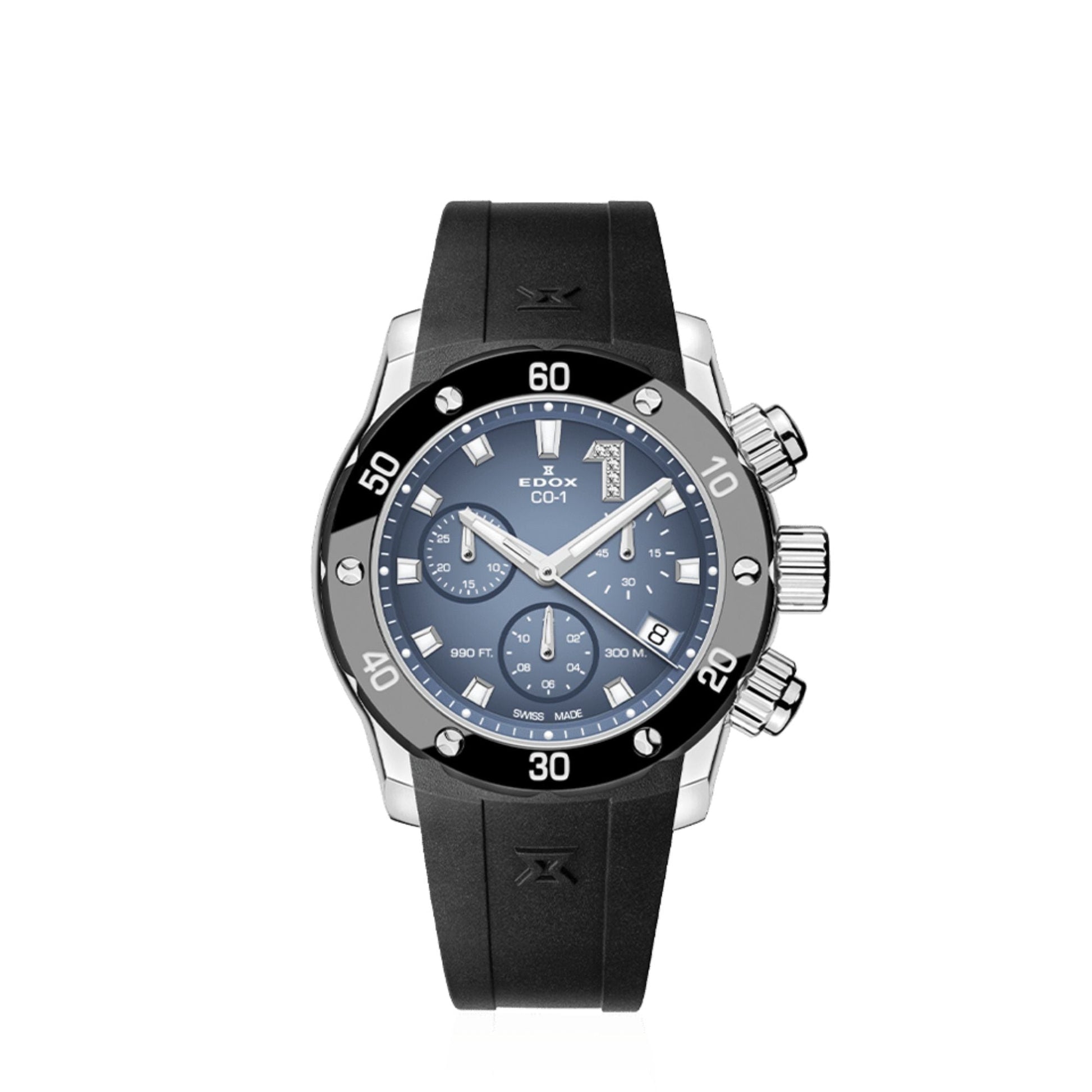 Relógio Edox Feminino CO-1 Chronolady Ø 38 mm | Quartzo 10255-3CA-BUIDN