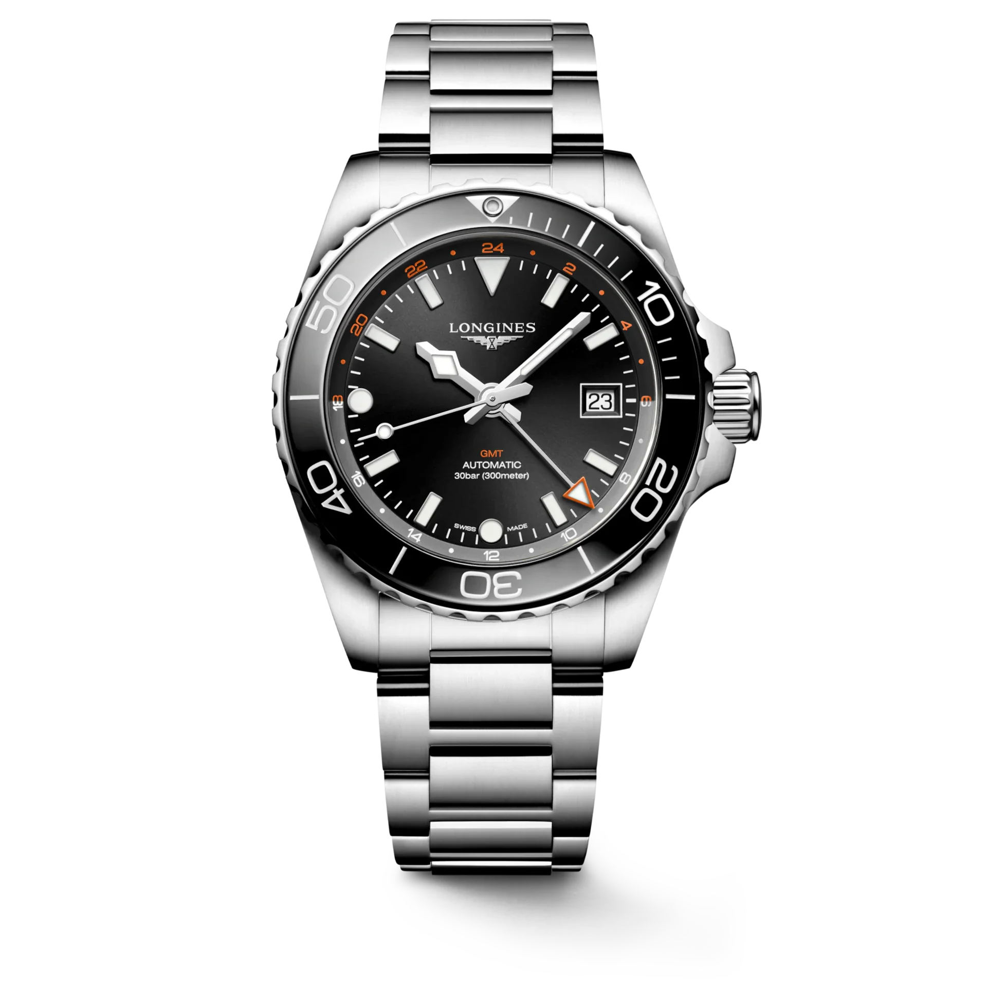 Relógio Longines Hydroconquest GMT L3.790.4.56.6 - Automático 41mm