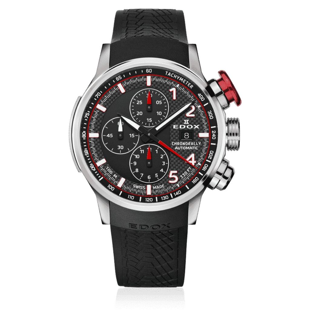 Relógio Edox CHRONORALLY 01129-TRCA-NCAR - Automático 45mm