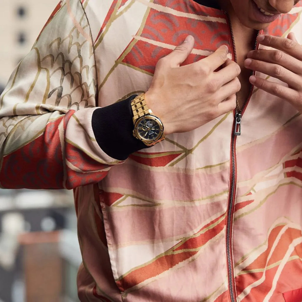 Relógio Bulova Marine Star 98A273 Gold-Tone Automático