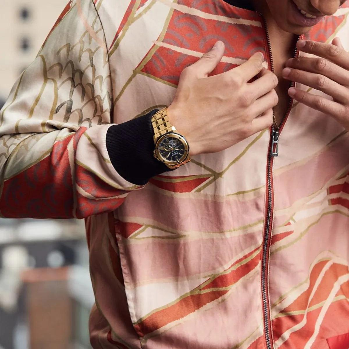 Relógio Bulova Marine Star 98A273 Gold-Tone Automático