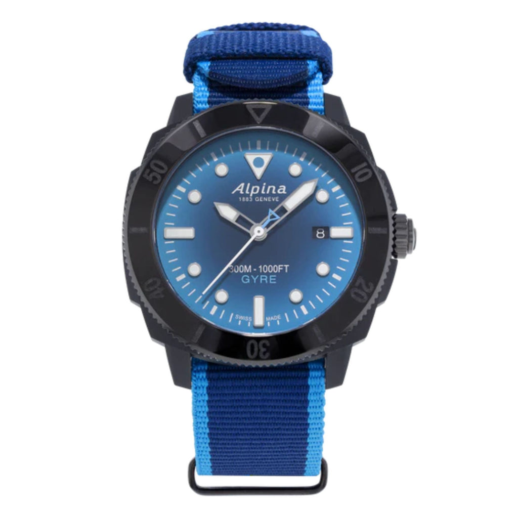 Relógio Alpina Seastrong Diver Gyre AL-525LNSB4VG6 - Automático 44mm