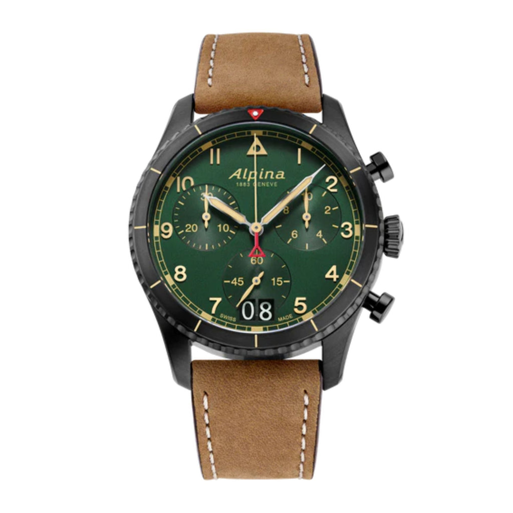 Relógio Alpina Startimer Pilot AL-372GR4FBS26 - Quartzo - 41mm