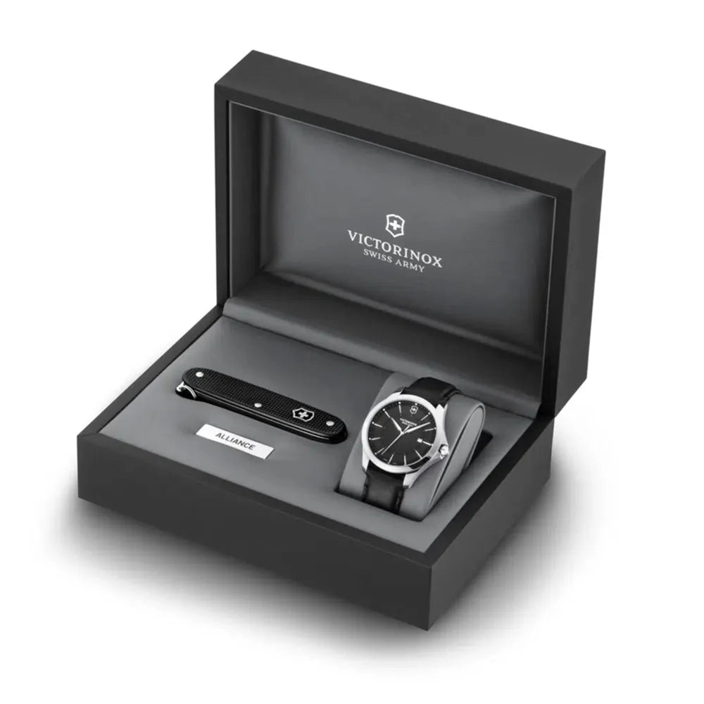 Relógio Victorinox Alliance Mens Watch And Pen Knife Box Set 241904.1