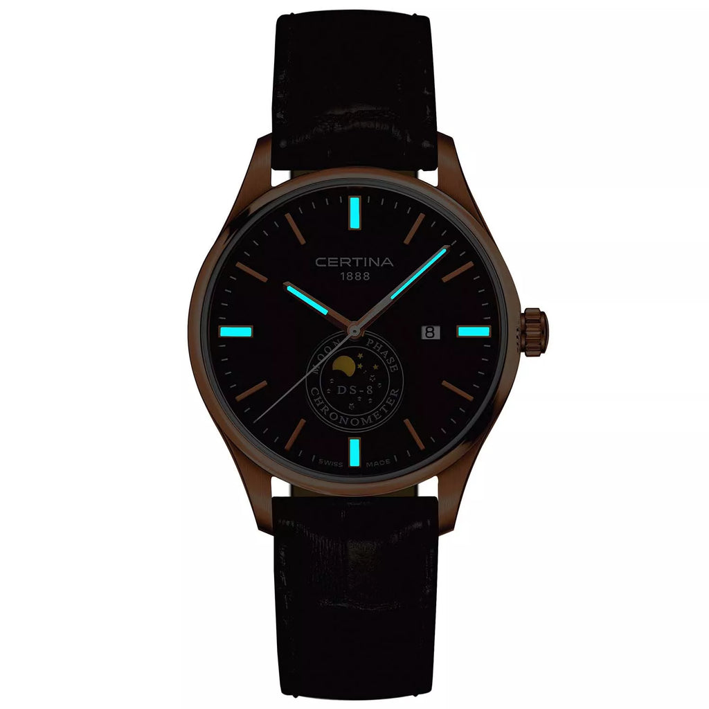 Relógio Certina DS 8 Moon Phase C0334573605100 - Quartzo - 41mm