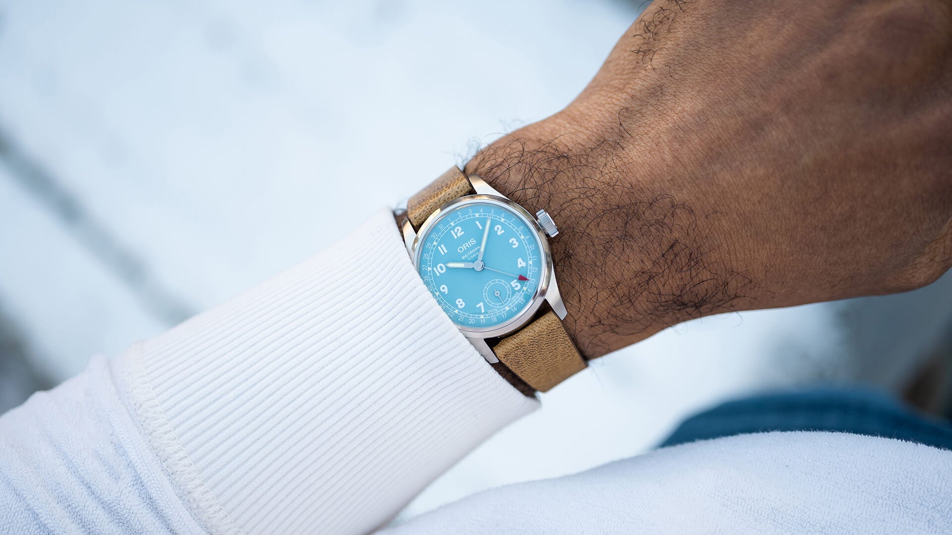 Relógio Oris BIG CROWN CALIBRE 473 - Azul - 38mm