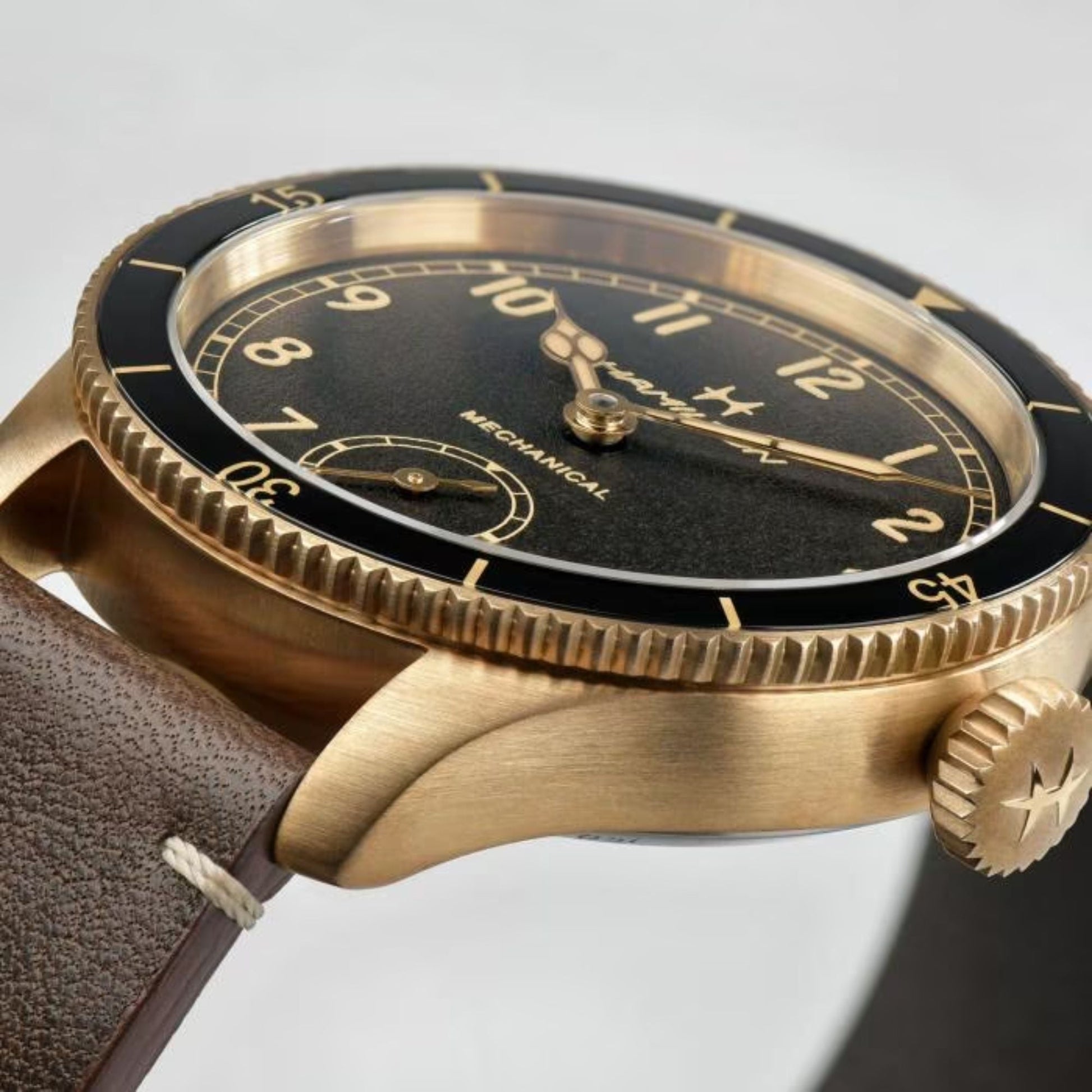 Relógio Hamilton Khaki Aviation PILOT PIONEER BRONZE - H76709530 - Automático 43mm