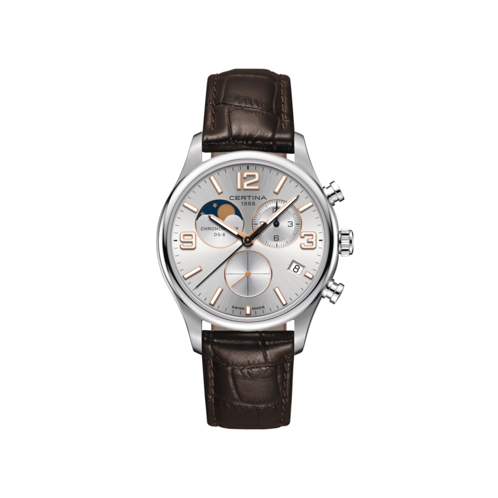 Relógio Certina DS 8 Moon Phase C0334601603700 - Quartzo - 42mm