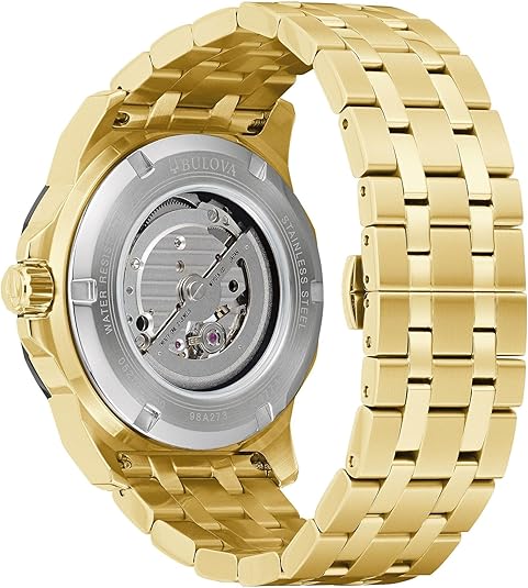Relógio Bulova Marine Star 98A273 Gold-Tone Automático