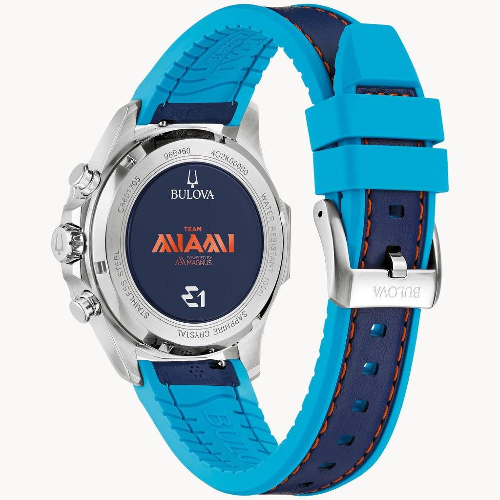 Relógio Bulova E1 Team Miami Marine Star 96B460 43mm