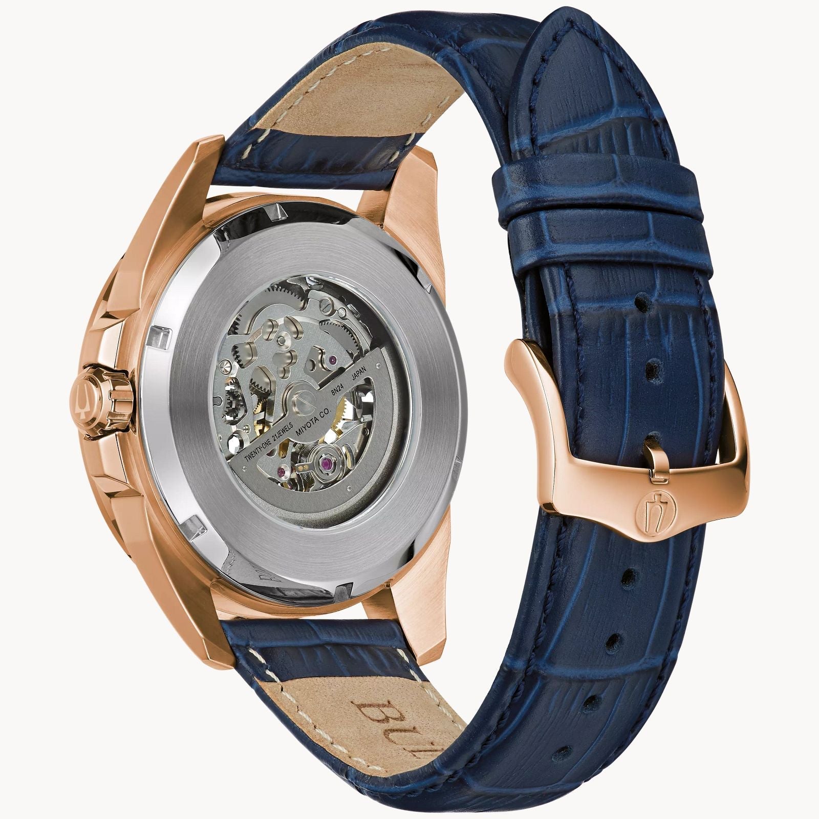 Relógio Bulova Sutton Skeleton 97A161- Automático- 43mm