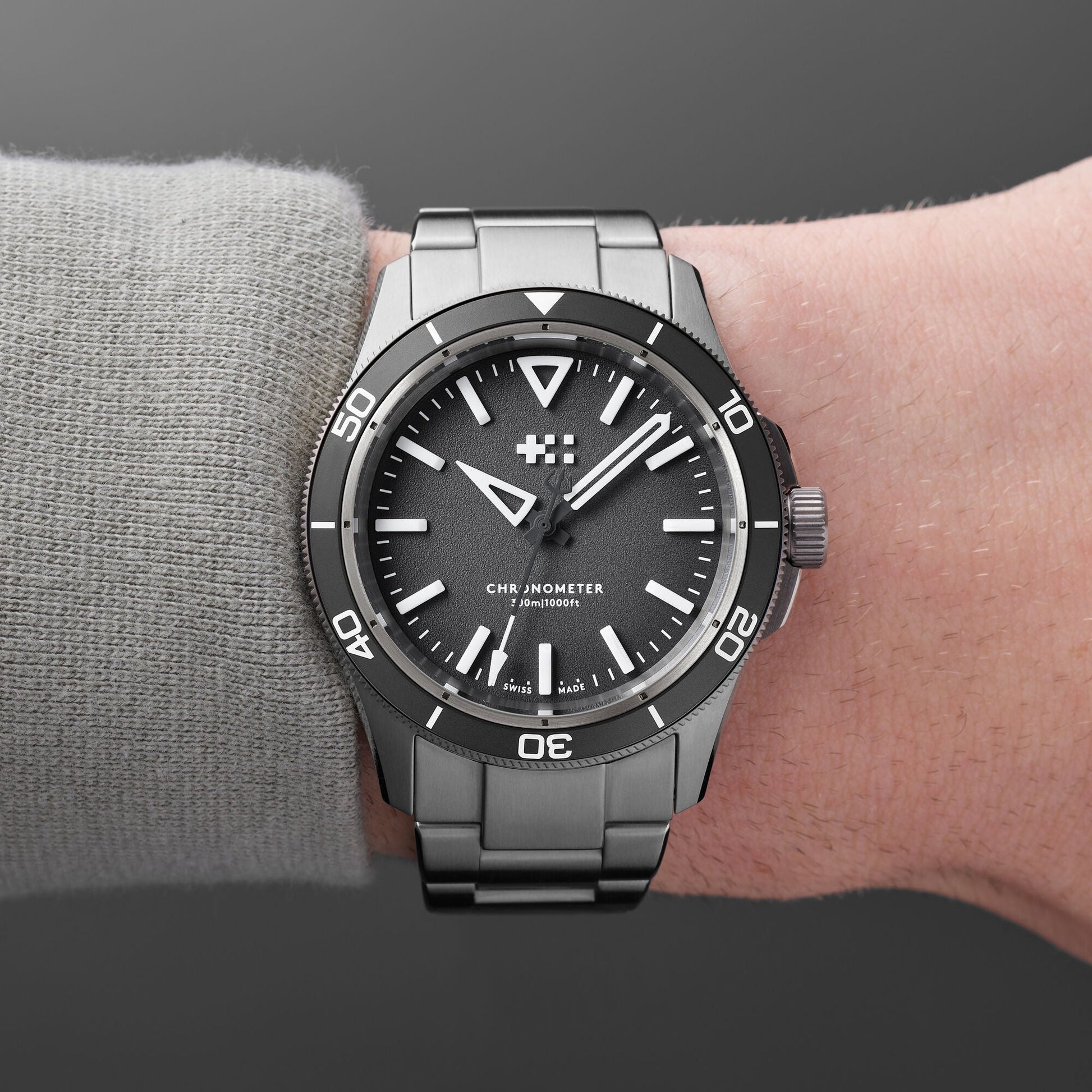 Relógio Christopher Ward C60 Trident Lumière 41mm C60-41C3H31T0KK0-B0