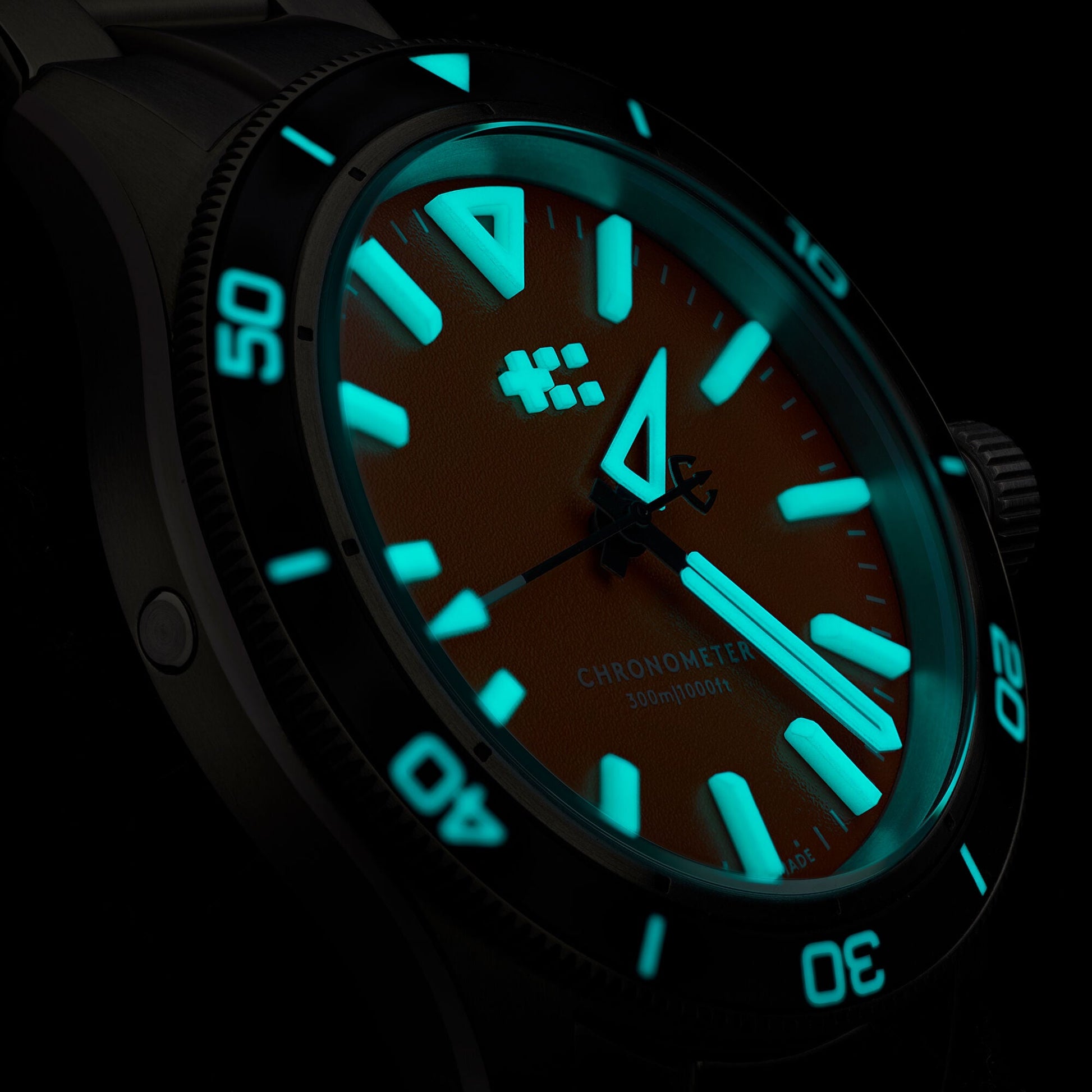 Relógio Christopher Ward C60 Trident Lumière 41mm C60-41C3H31T0KK0-B0