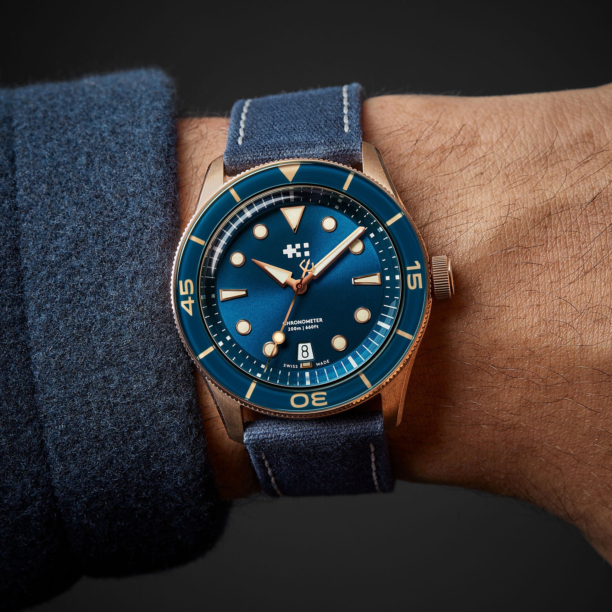 Relógio Christopher Ward C65 Aquitaine Bronze COSC - Automático - 41mm