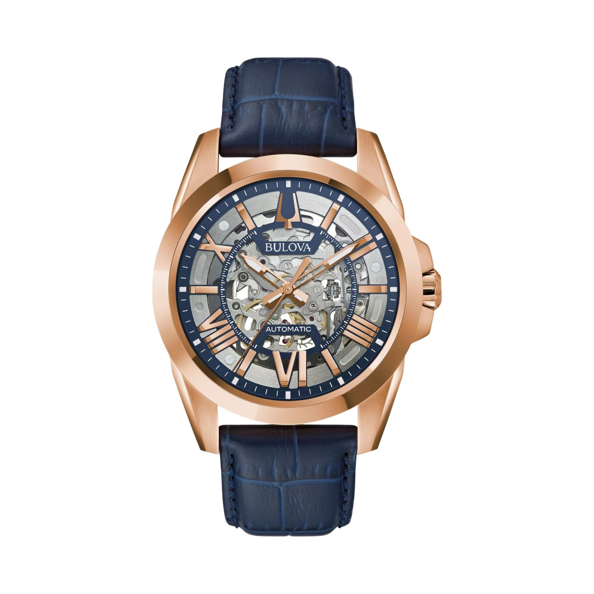 Relógio Bulova Sutton Skeleton 97A161- Automático- 43mm