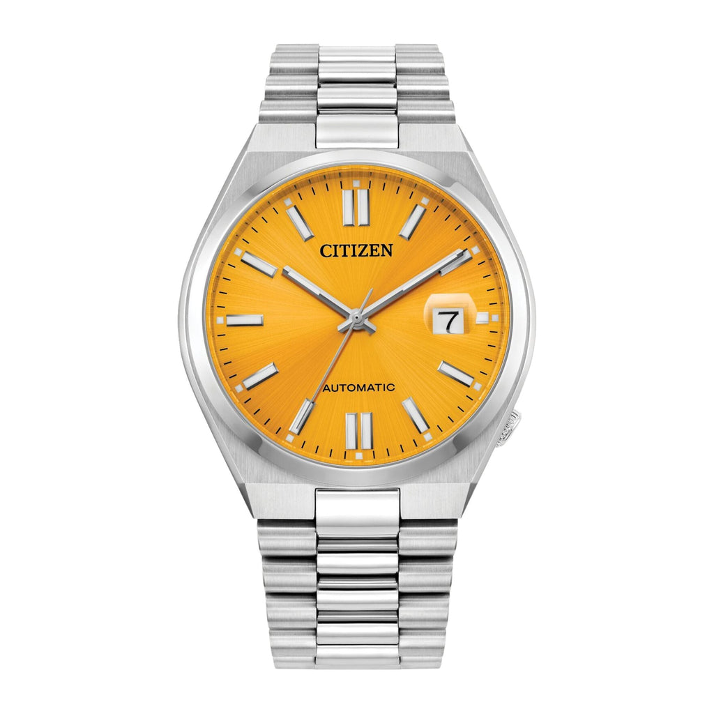 Relógio Citizen Tsuyosa NJ015 Amarelo