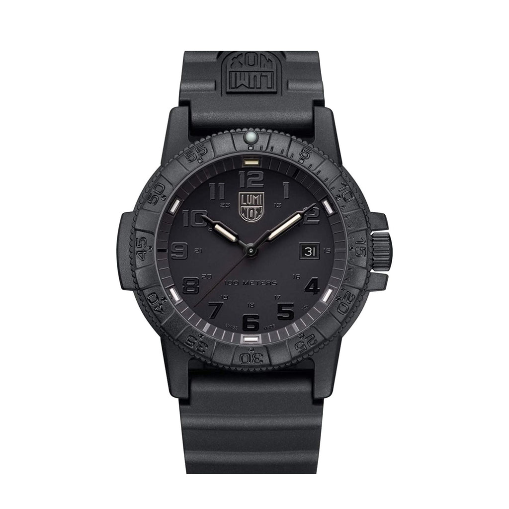 Relógio Luminox Leatherback SEA Turtle Giant Blackout XS.0321.BO.L - Quartzo 44mm