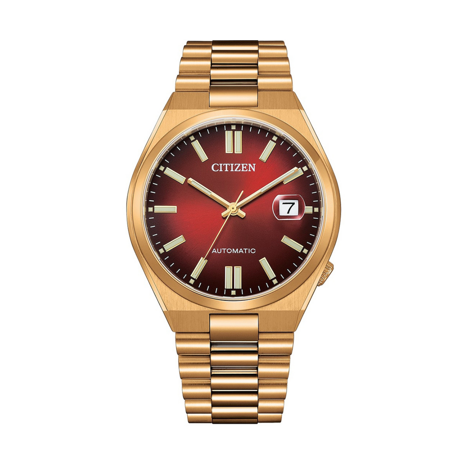 Relógio Citizen Tsuyosa NJ0153-82X - Vermelho e Gold - Automático 40mm