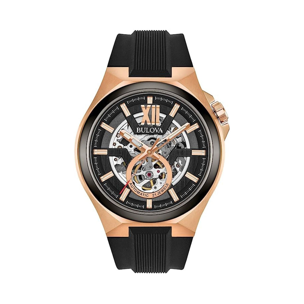Relógio Bulova Skeleton 98A177 - Automático - 46mm