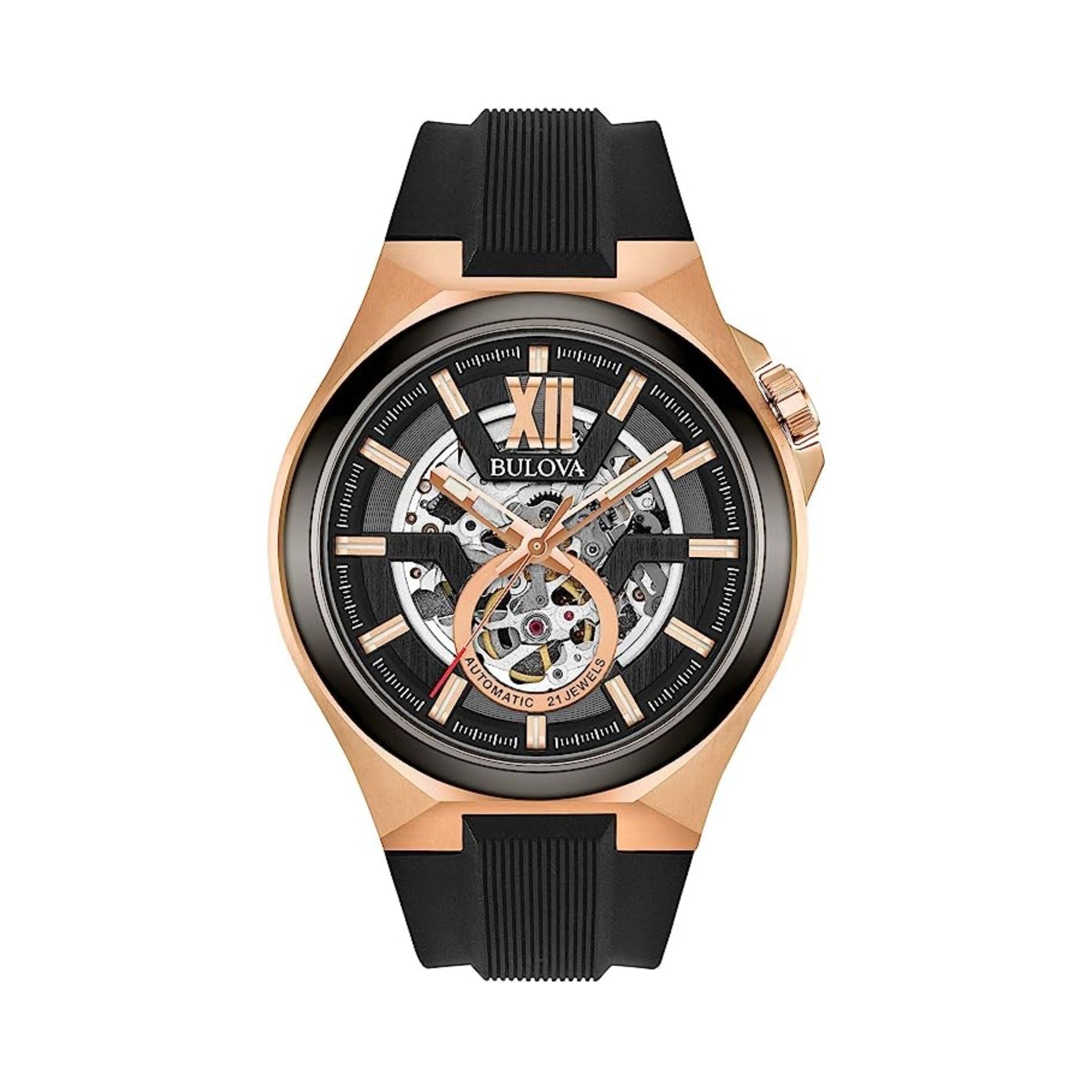 Relógio Bulova Skeleton 98A177 - Automático - 46mm