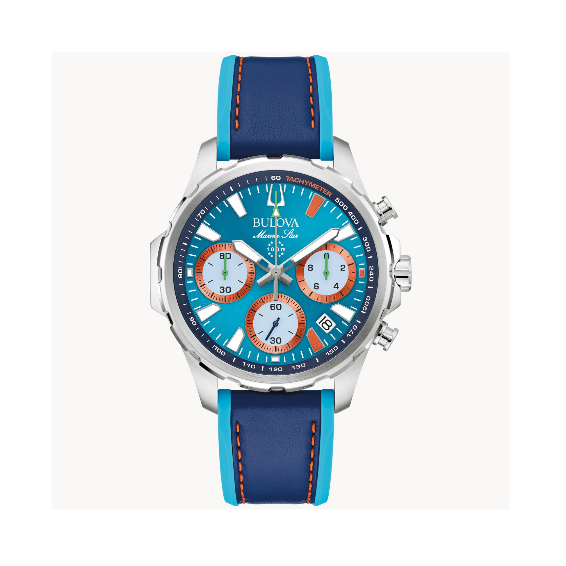 Relógio Bulova E1 Team Miami Marine Star 96B460 43mm