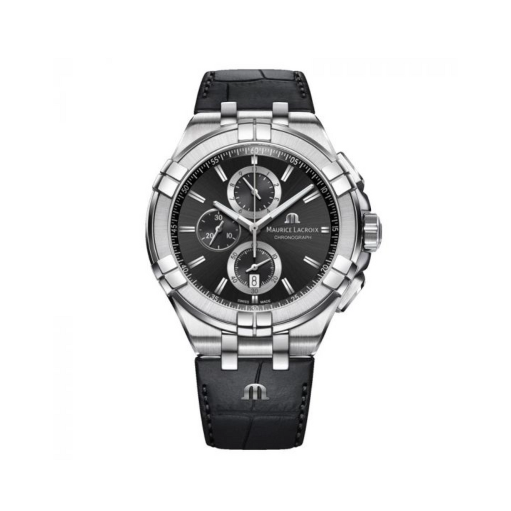 Relógio Maurice Lacroix Aikon AI1018-SS001-330-1 Chronograph 44mm Quartzo