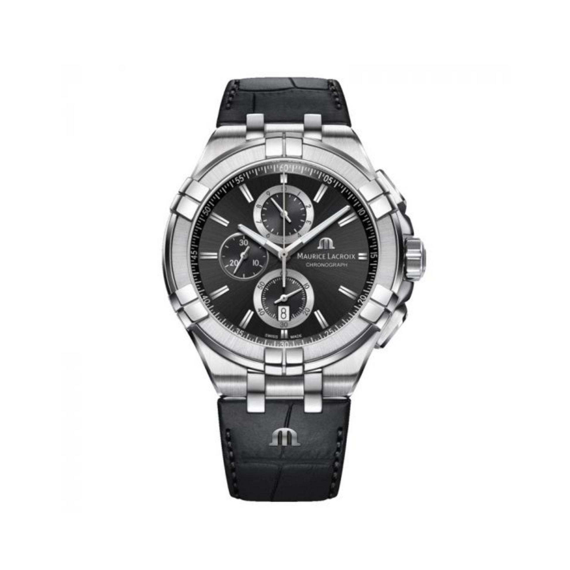 Relógio Maurice Lacroix Aikon AI1018-SS001-330-1 Chronograph 44mm Quartzo