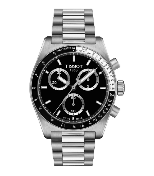 Relógio Tissot PR516 Cronógrafo – Mostrador Preto | Novo