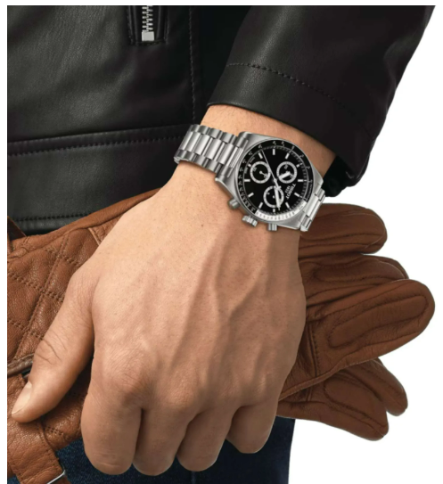 Relógio Tissot PR516 Cronógrafo – Mostrador Preto | Novo