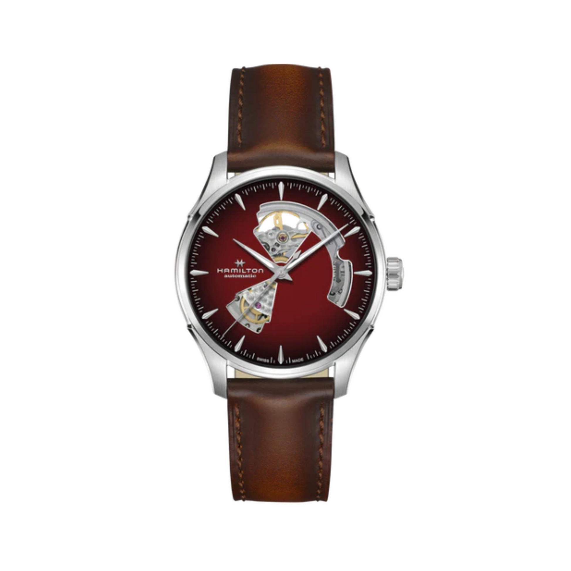 Relógio Hamilton Jazzmaster OPEN HEART AUTO - H32675570 - Automático 40mm