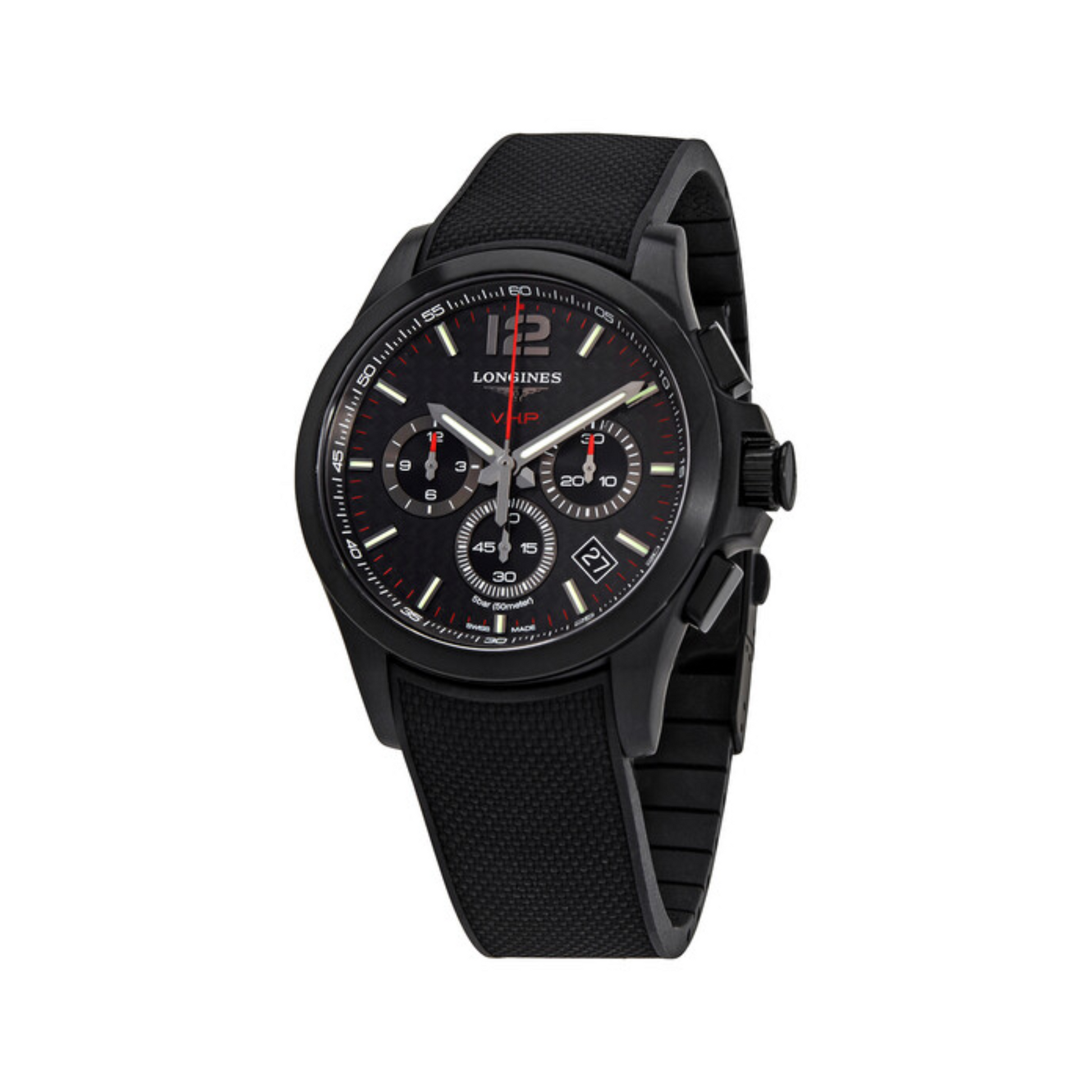 Relógio Longines Conquest V.H.P. 42mm L37172669 Carbon