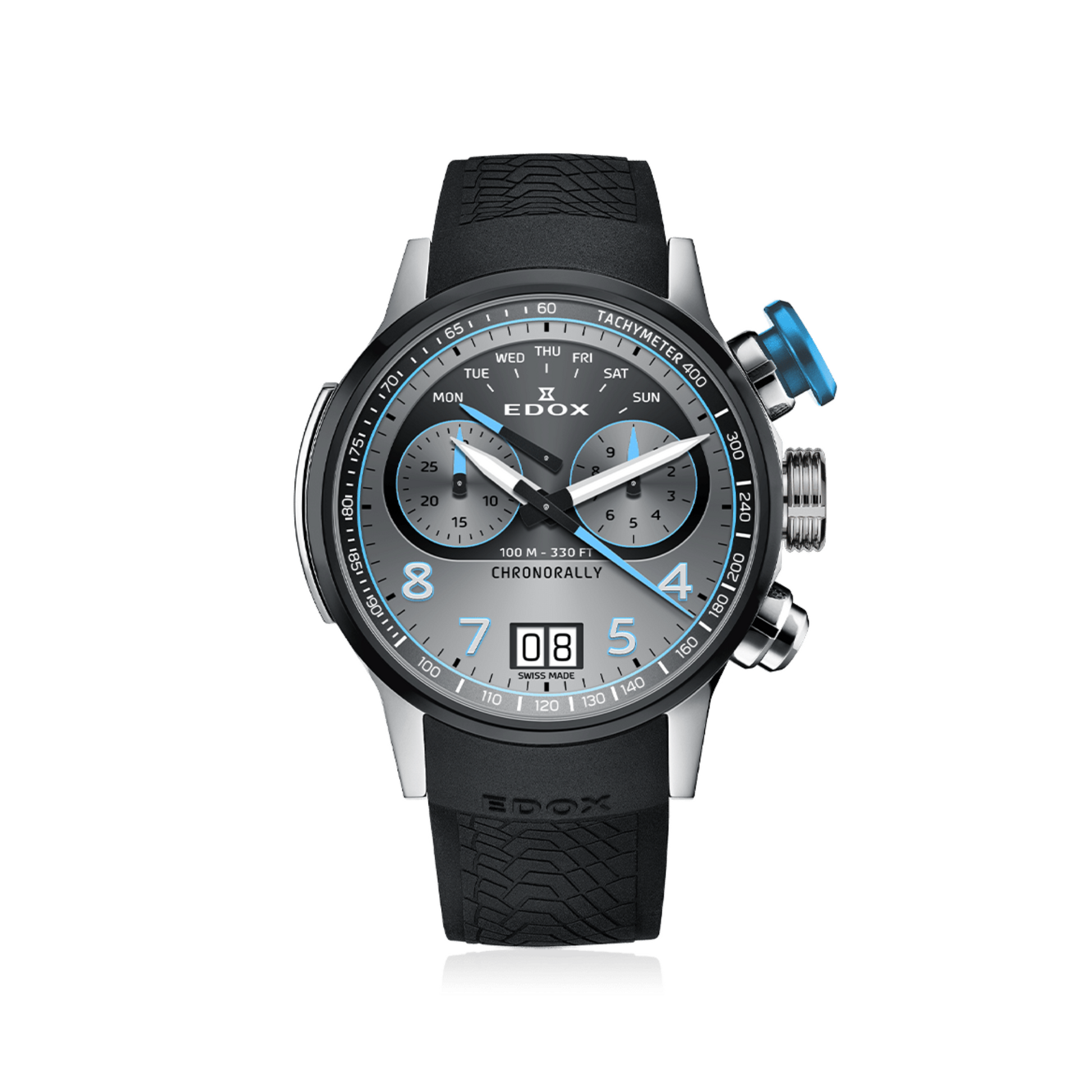 Relógio Edox Chronorally Chronograph 45 REF. 38003-TINBU-GNBU - Quartzo