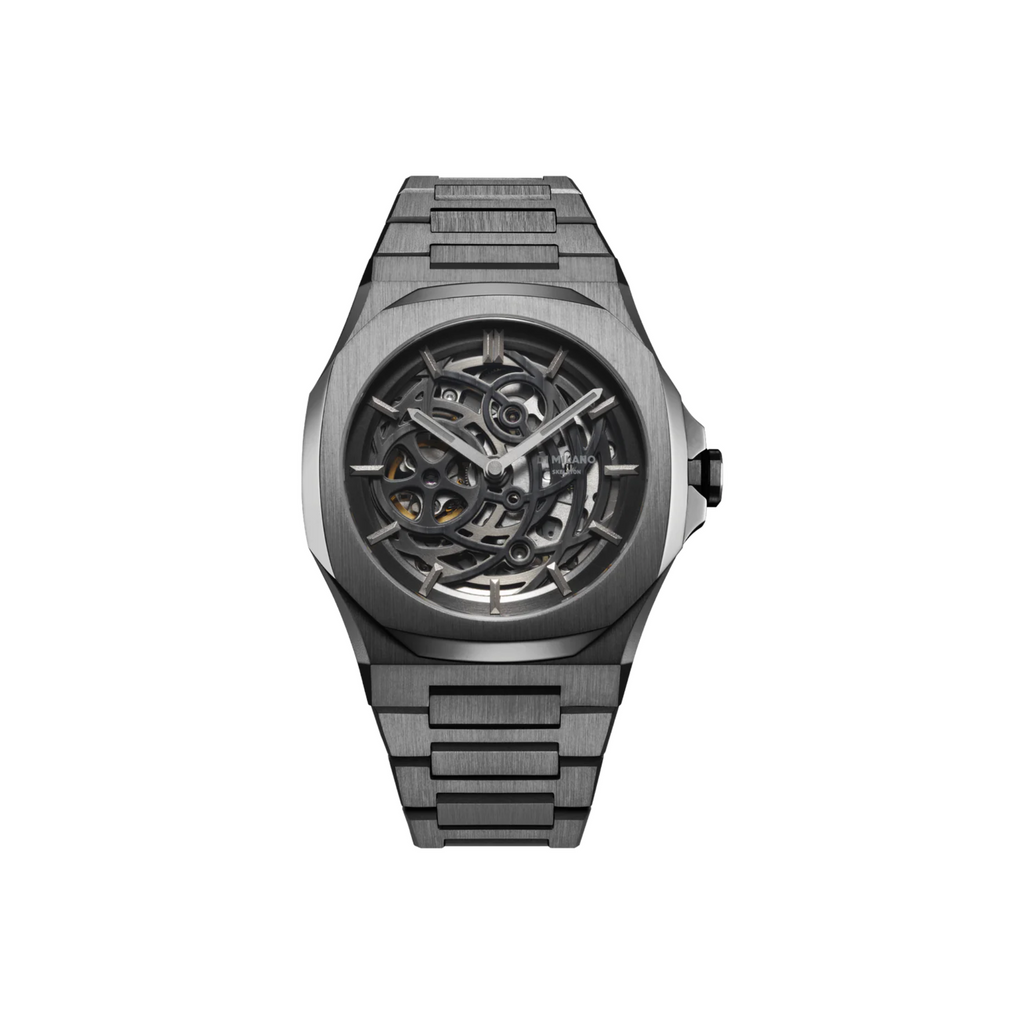 Relógio D1 Milano SKELETON Gun Metal- 41.5mm D1-SKBJ11