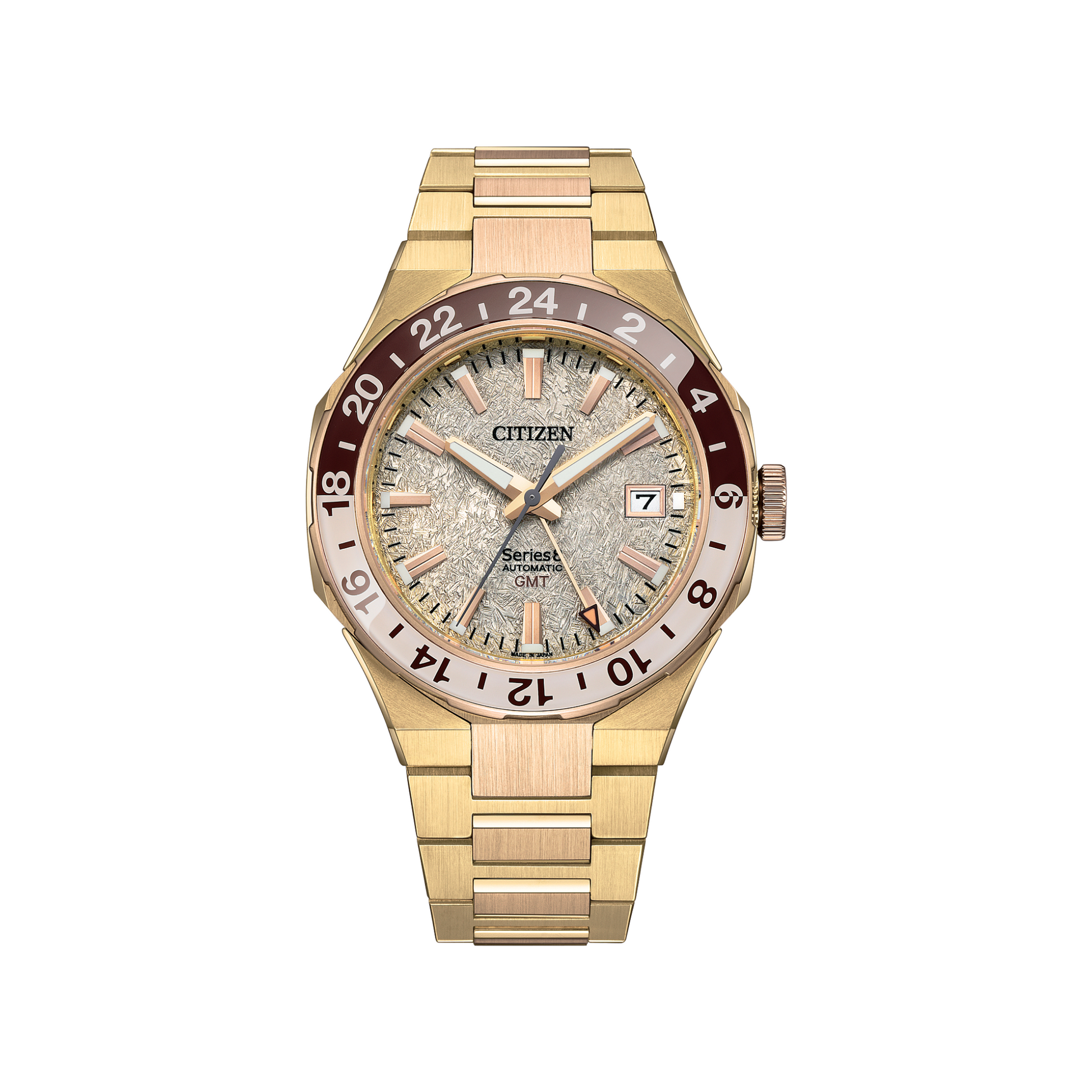 Relógio Citizen Series8 GMT - Gold - Automático