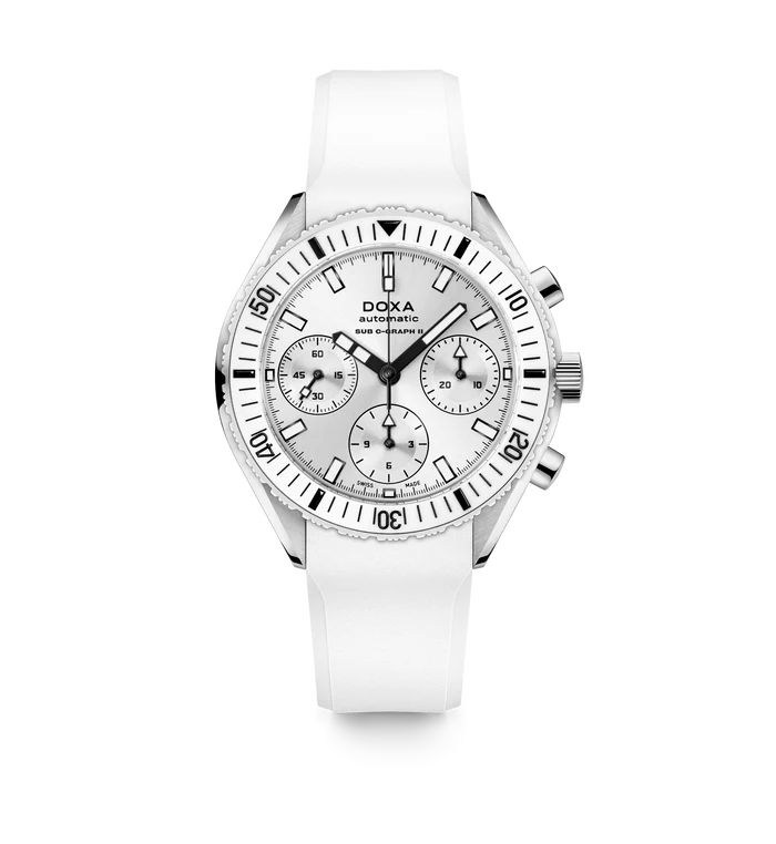 Relógio DOXA SUB 200 C-GRAPH II WHITEPEARL 797.10.011W.23 - Automático