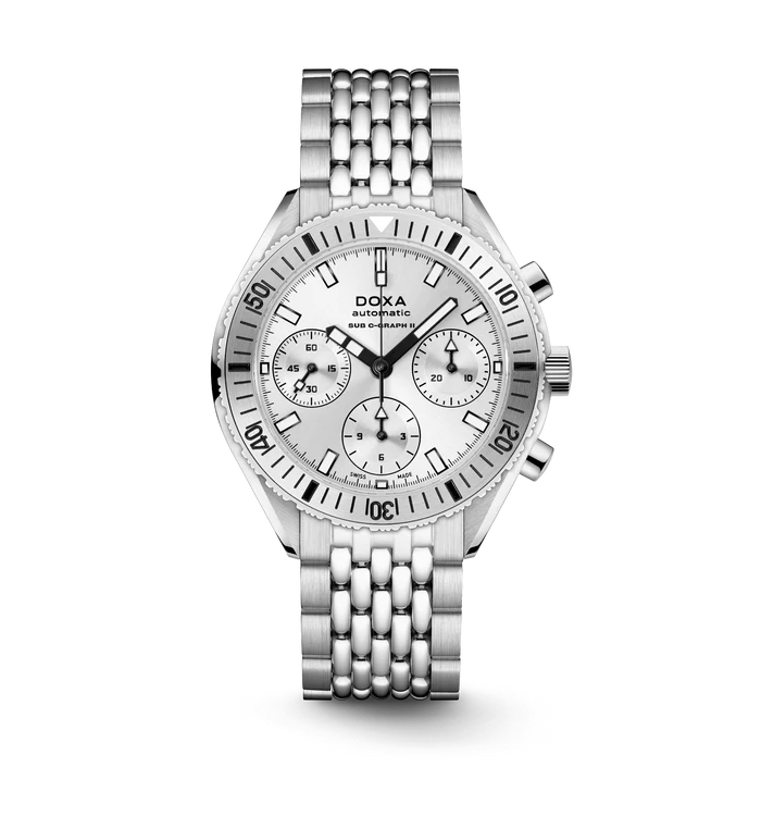 Relógio DOXA SUB 200 C-GRAPH II WHITEPEARL 797.10.011W.23 - Automático