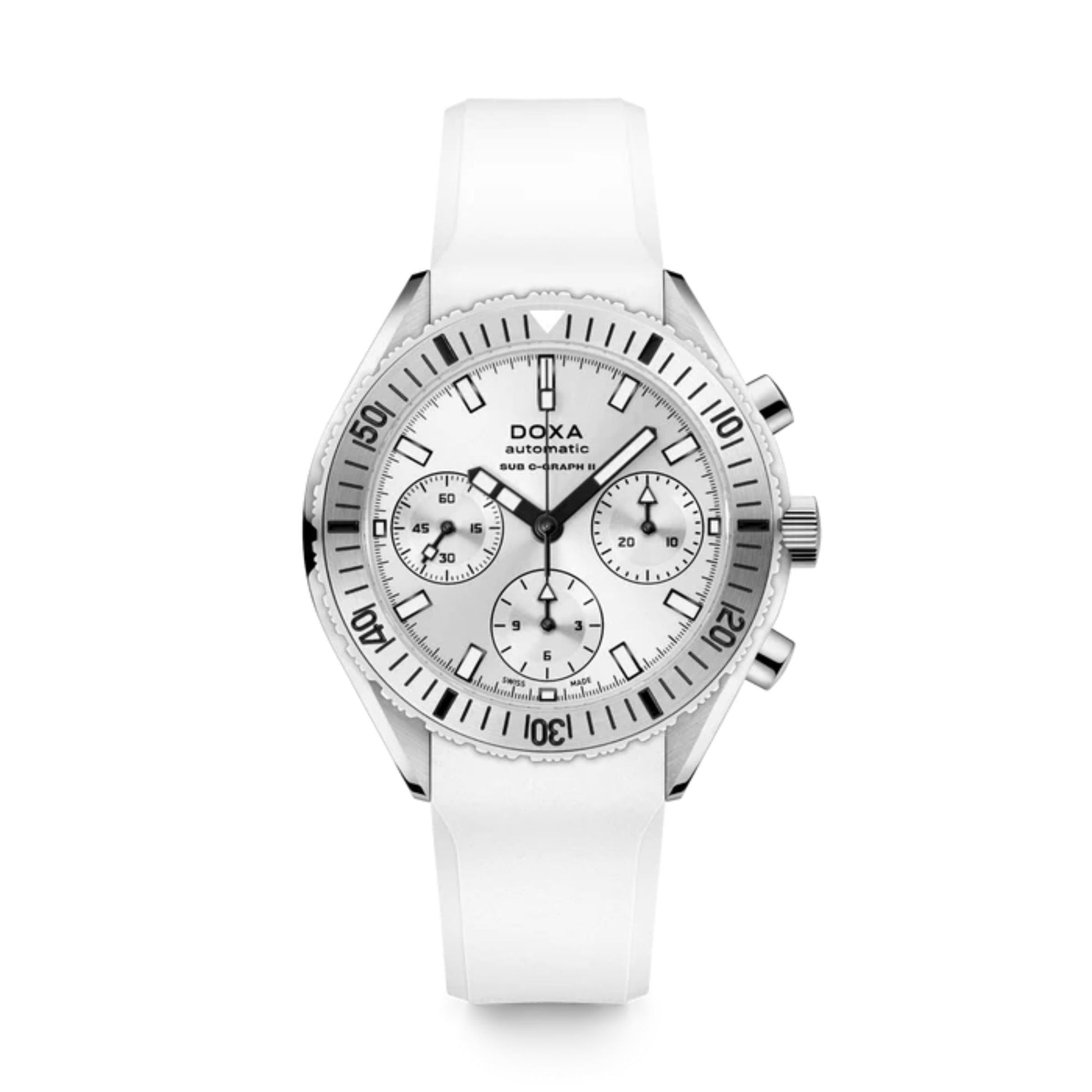 Relógio DOXA SUB 200 C-GRAPH II WHITEPEARL 797.10.011W.23 - Automático