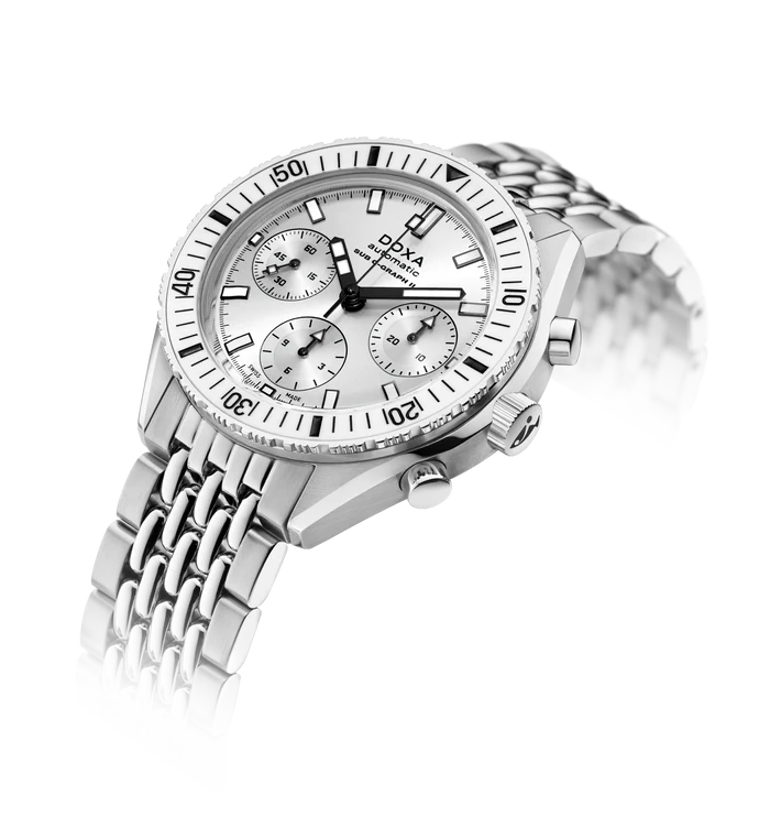 Relógio DOXA SUB 200 C-GRAPH II WHITEPEARL 797.10.011W.23 - Automático