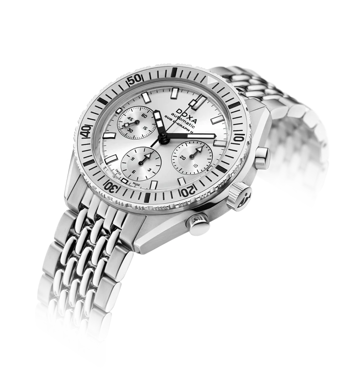 Relógio DOXA SUB 200 C-GRAPH II WHITEPEARL 797.10.011W.23 - Automático