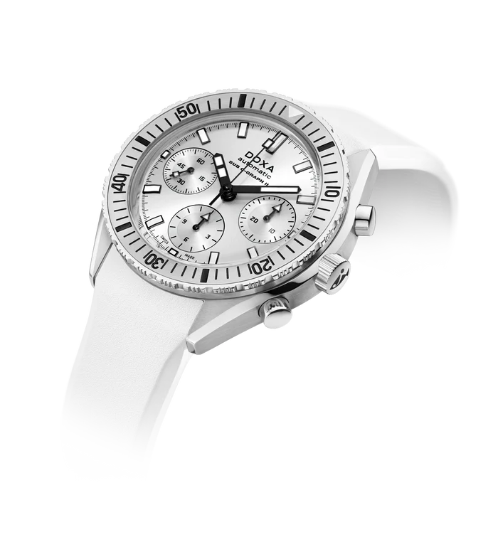 Relógio DOXA SUB 200 C-GRAPH II WHITEPEARL 797.10.011W.23 - Automático