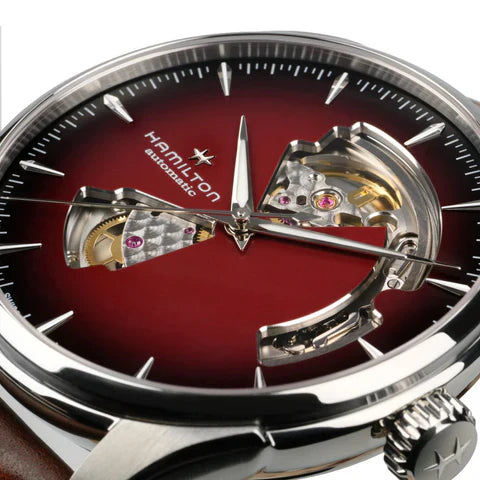 Relógio Hamilton Jazzmaster OPEN HEART AUTO - H32675570 - Automático 40mm