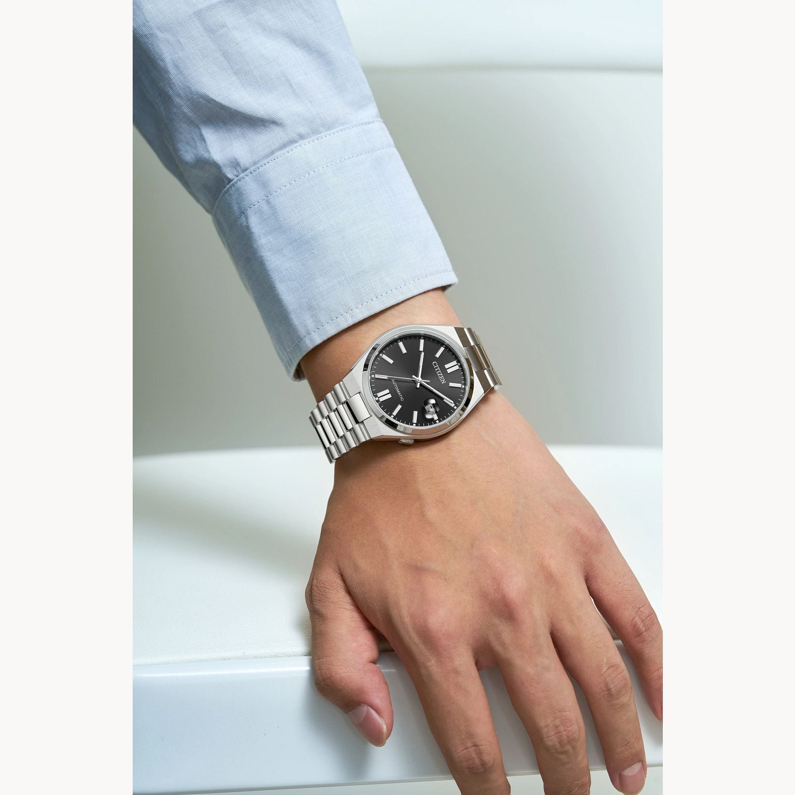 Relógio Citizen Tsuyosa NJ015 Preto  - Automático - 40mm