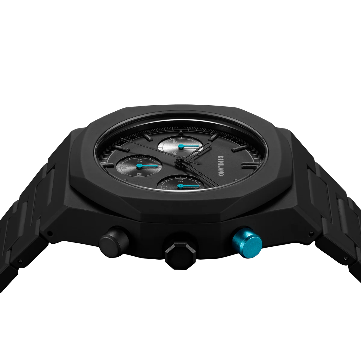 Relógio D1 Milano Charcoal Black Polychrono 40.5mm D1-PHBJ07