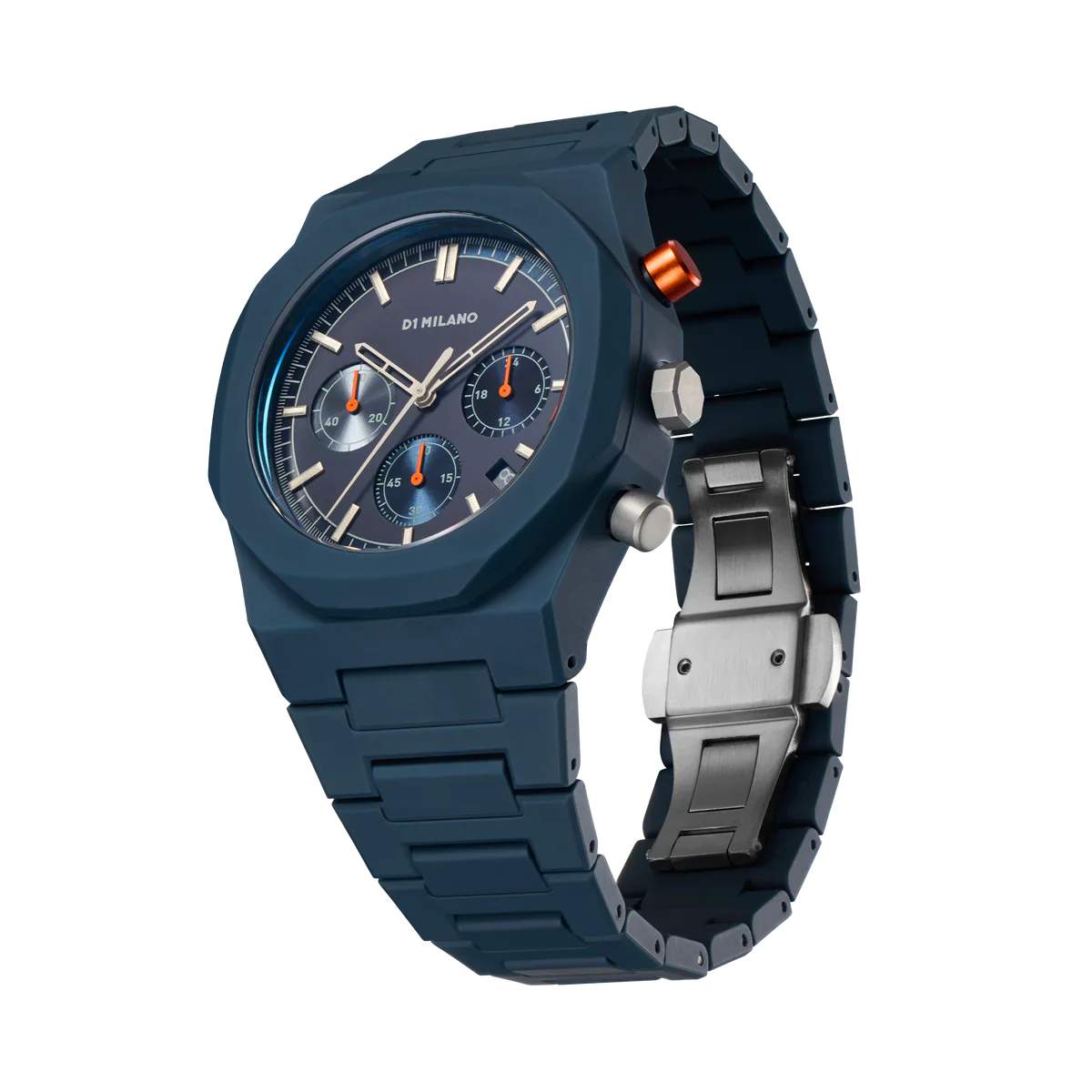Relógio D1 Milano Neptune Blue Polychrono 40.5mm D1-PHBJ09