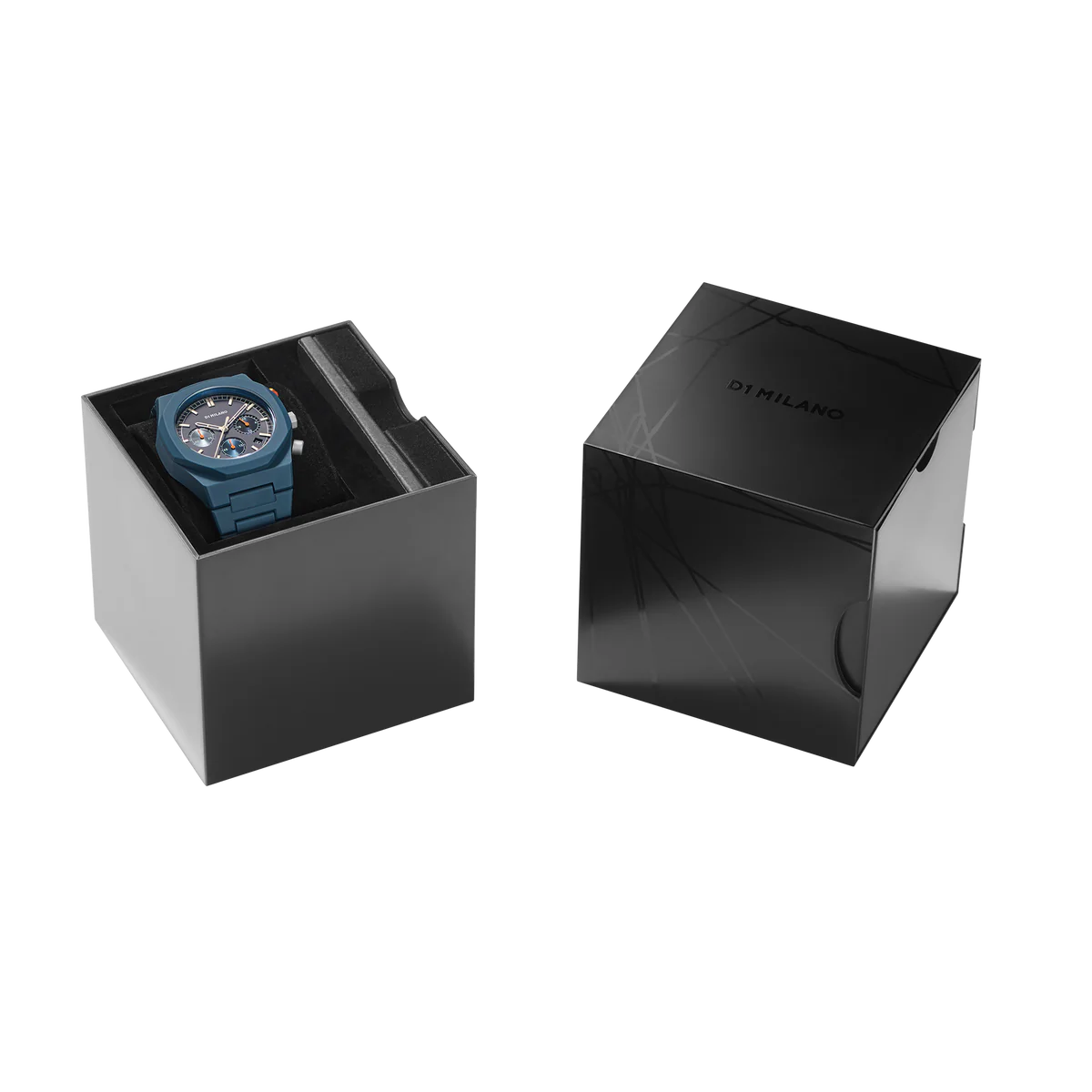 Relógio D1 Milano Neptune Blue Polychrono 40.5mm D1-PHBJ09