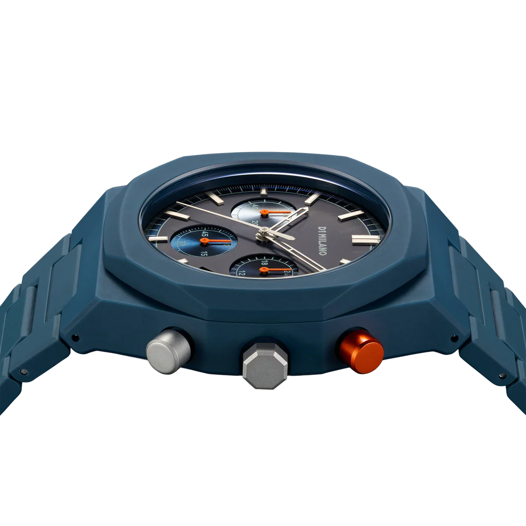Relógio D1 Milano Neptune Blue Polychrono 40.5mm D1-PHBJ09