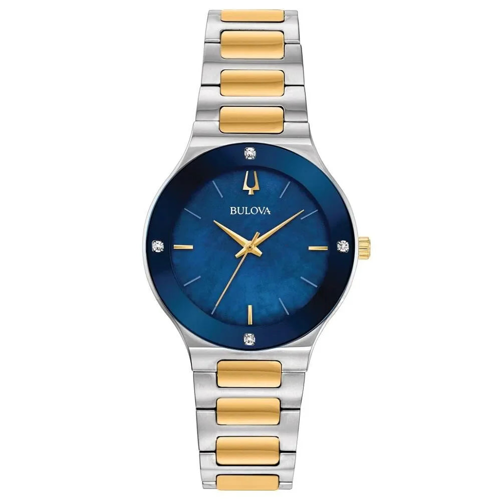 Relógio Feminino Bulova Millennia Aço Prateado e Gold 98R273