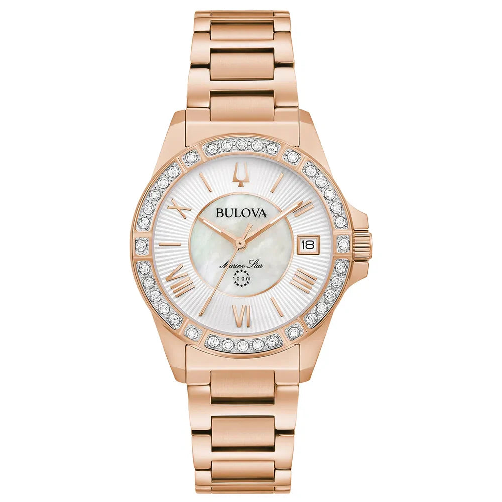 Relógio Feminino Bulova Marine Star Aço Rosé 98R295N