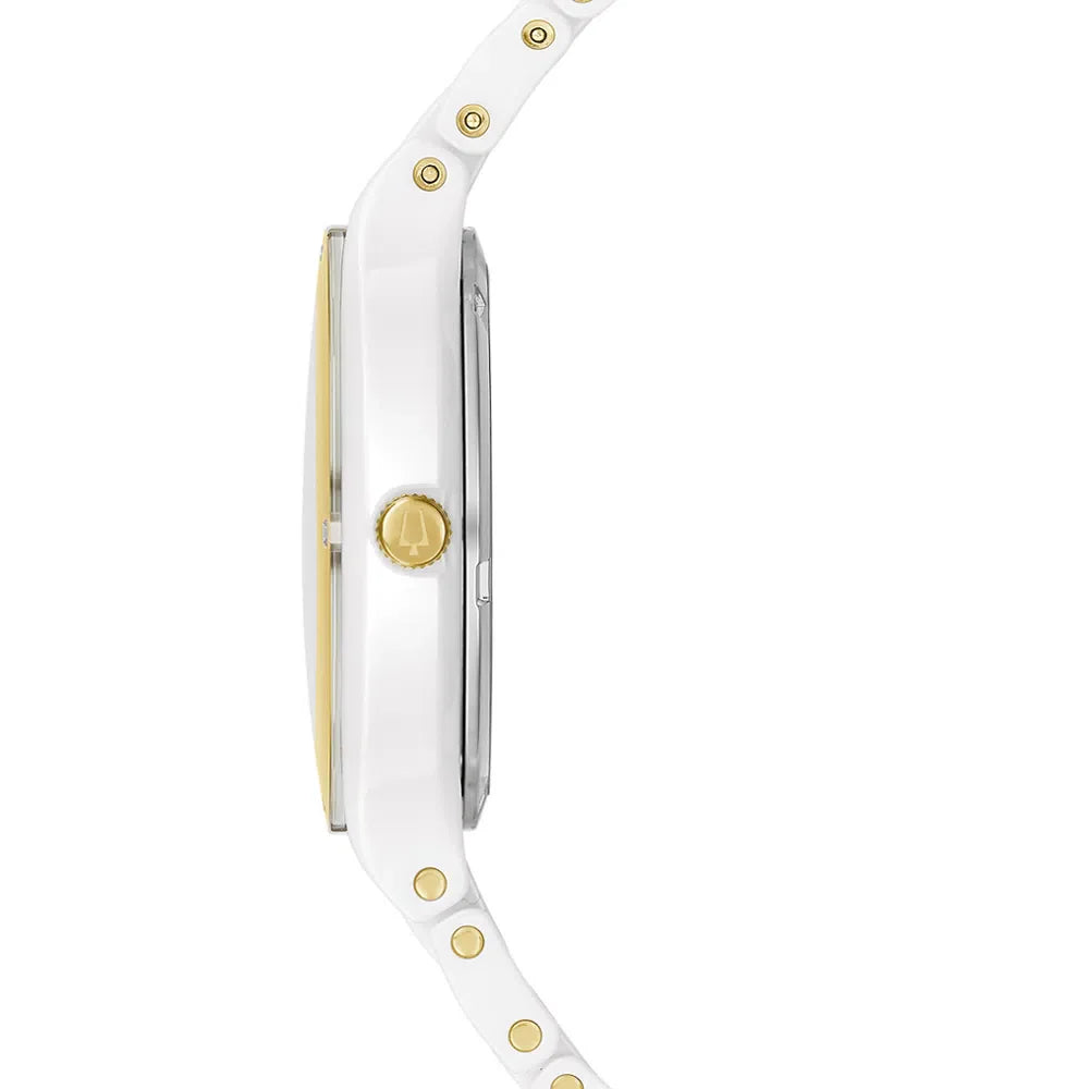 Relógio Feminino Bulova Millennia Cerâmica Branca 98R292N